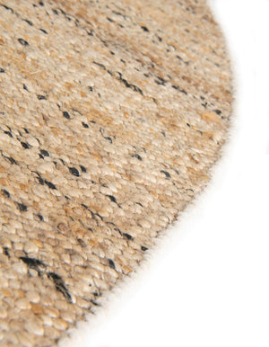 Palomino Ivory 5' 3 x 5' 3 Palm Beach Jute Round Area Rug All Natural Eco-Friendly Carpet for Modern Minimalist Interior Design Home Decorating for Sale at Rug Engine
