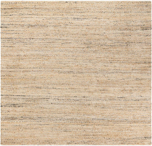 Palomino Ivory 7' 10 x 7' 10 Palm Beach Jute Square Area Rug All Natural Eco-Friendly Carpet for Modern Minimalist Interior Design Home Decorating for Sale at Rug Engine