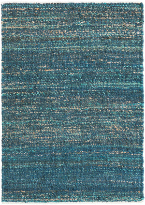 Ocean Blue 2' 2 x 3' 1 Palm Beach Jute Rectangle Area Rug All Natural Eco-Friendly Carpet for Modern Minimalist Interior Design Home Decorating for Sale at Rug Engine