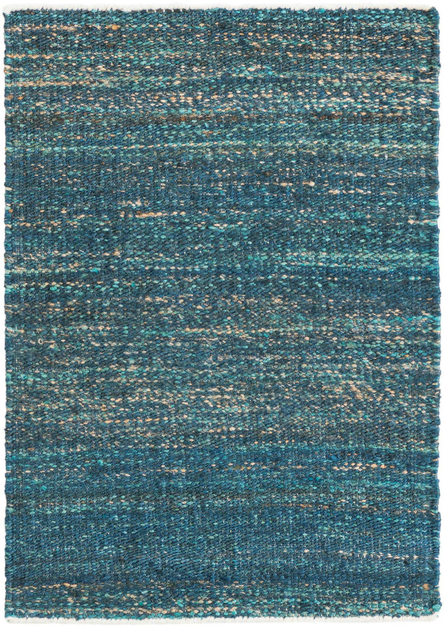 Ocean Blue 2' 2 x 3' 1 Palm Beach Jute Rectangle Area Rug All Natural Eco-Friendly Carpet for Modern Minimalist Interior Design Home Decorating for Sale at Rug Engine
