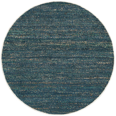 Ocean Blue 4' 1 x 4' 1 Palm Beach Jute Round Area Rug All Natural Eco-Friendly Carpet for Modern Minimalist Interior Design Home Decorating for Sale at Rug Engine