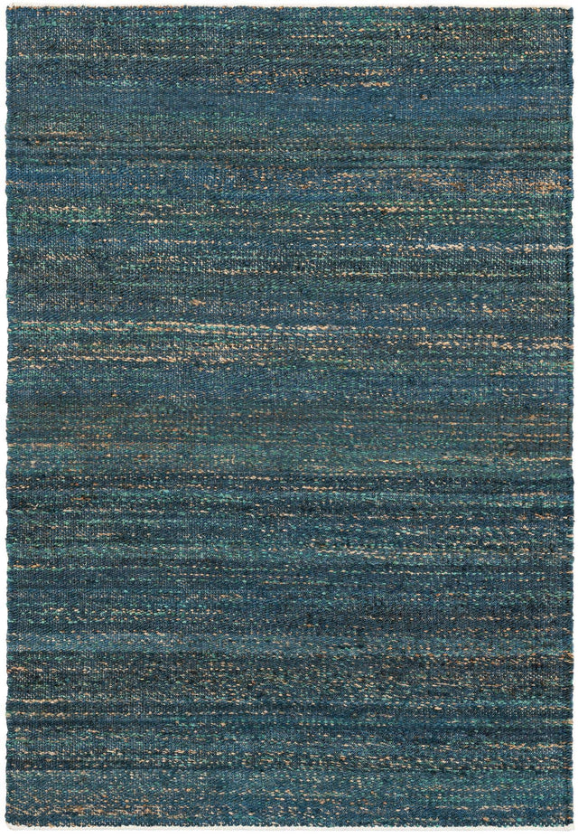 Ocean Blue 4' 1 x 6' 1 Palm Beach Jute Rectangle Area Rug All Natural Eco-Friendly Carpet for Modern Minimalist Interior Design Home Decorating for Sale at Rug Engine