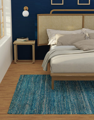 Ocean Blue 7' 10 x 10' Palm Beach Jute Rectangle Area Rug All Natural Eco-Friendly Carpet for Modern Minimalist Interior Design Home Decorating for Sale at Rug Engine