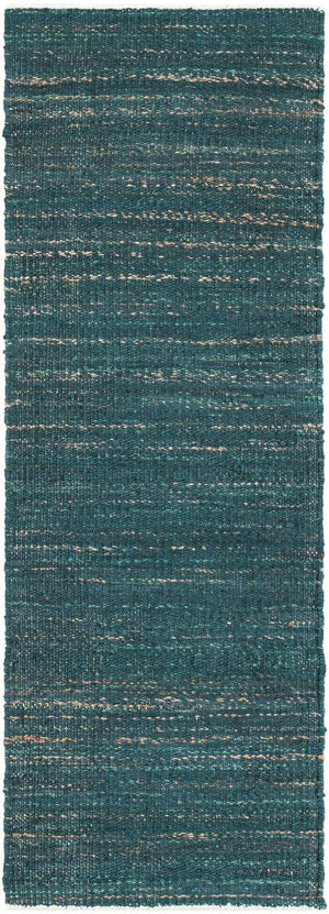 Ocean Blue 2' x 6' 1 Palm Beach Jute Runner Area Rug All Natural Eco-Friendly Carpet for Modern Minimalist Interior Design Home Decorating for Sale at Rug Engine