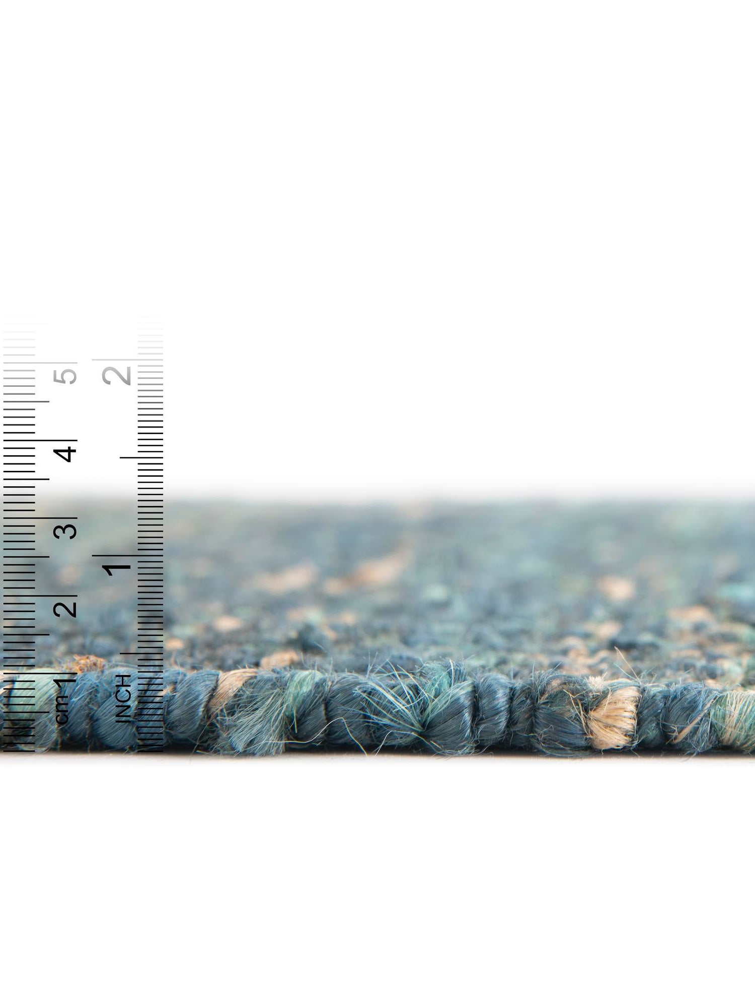 Ocean Blue 4' 1 x 4' 1 Palm Beach Jute Round Area Rug All Natural Eco-Friendly Carpet for Modern Minimalist Interior Design Home Decorating for Sale at Rug Engine