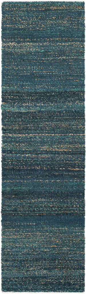 Ocean Blue 2' x 8' Palm Beach Jute Runner Area Rug All Natural Eco-Friendly Carpet for Modern Minimalist Interior Design Home Decorating for Sale at Rug Engine