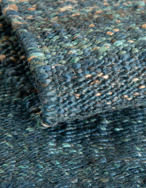 Ocean Blue 7' 10 x 7' 10 Palm Beach Jute Square Area Rug All Natural Eco-Friendly Carpet for Modern Minimalist Interior Design Home Decorating for Sale at Rug Engine