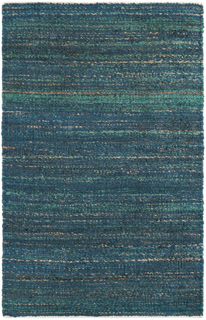 Ocean Blue 3' 1 x 5' 1 Palm Beach Jute Rectangle Area Rug All Natural Eco-Friendly Carpet for Modern Minimalist Interior Design Home Decorating for Sale at Rug Engine