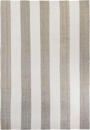 Gray 10' x 14' 1 Jill Zarin Hamptons Rectangle Area Rug Jute & Wool With Cotton Backing All Natural Striped Design Coastal Hand Woven Carpet for Sale at Rug Engine