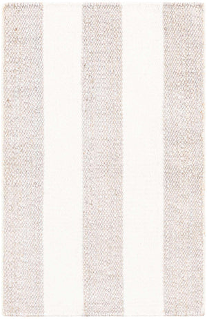 Gray 2' x 3' 1 Jill Zarin Hamptons Rectangle Area Rug Jute & Wool With Cotton Backing All Natural Striped Design Coastal Hand Woven Carpet for Sale at Rug Engine