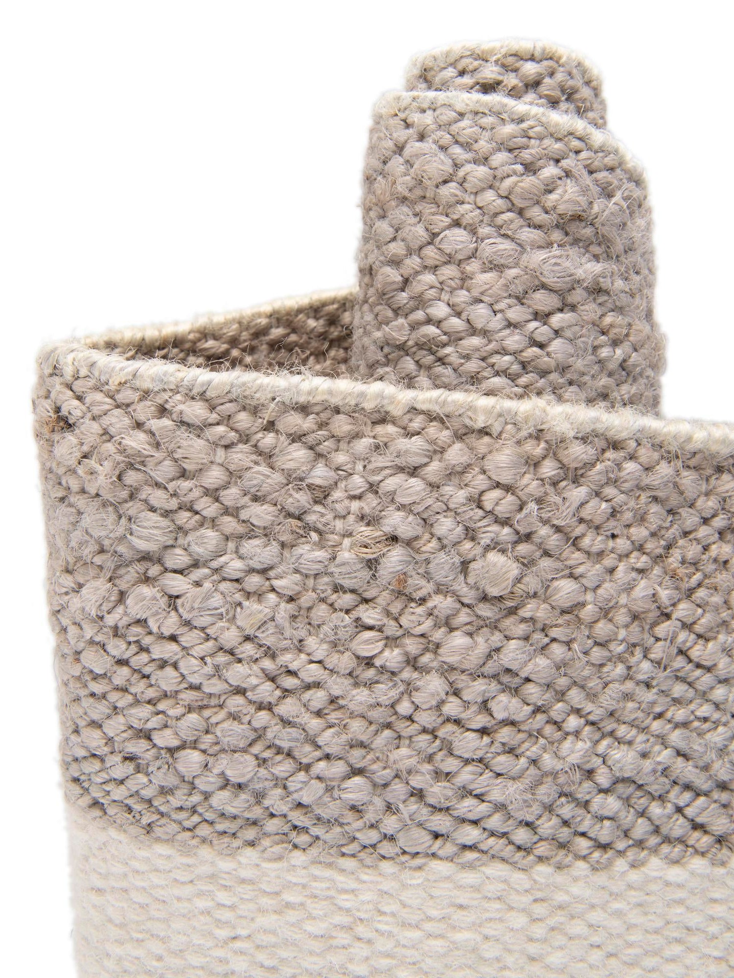 Gray 9' x 12' Jill Zarin Hamptons Rectangle Area Rug Jute & Wool With Cotton Backing All Natural Striped Design Coastal Hand Woven Carpet for Sale at Rug Engine