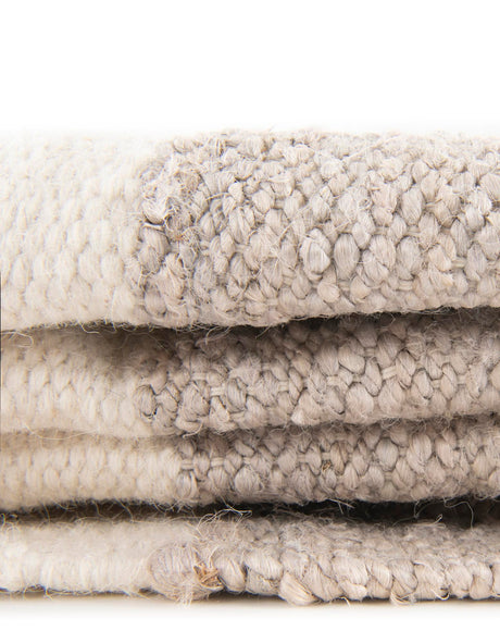 Gray 4' 1 x 6' 1 Jill Zarin Hamptons Rectangle Area Rug Jute & Wool With Cotton Backing All Natural Striped Design Coastal Hand Woven Carpet for Sale at Rug Engine
