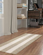 Gray 2' x 6' 1 Jill Zarin Hamptons Runner Area Rug Jute & Wool With Cotton Backing All Natural Striped Design Coastal Hand Woven Carpet for Sale at Rug Engine