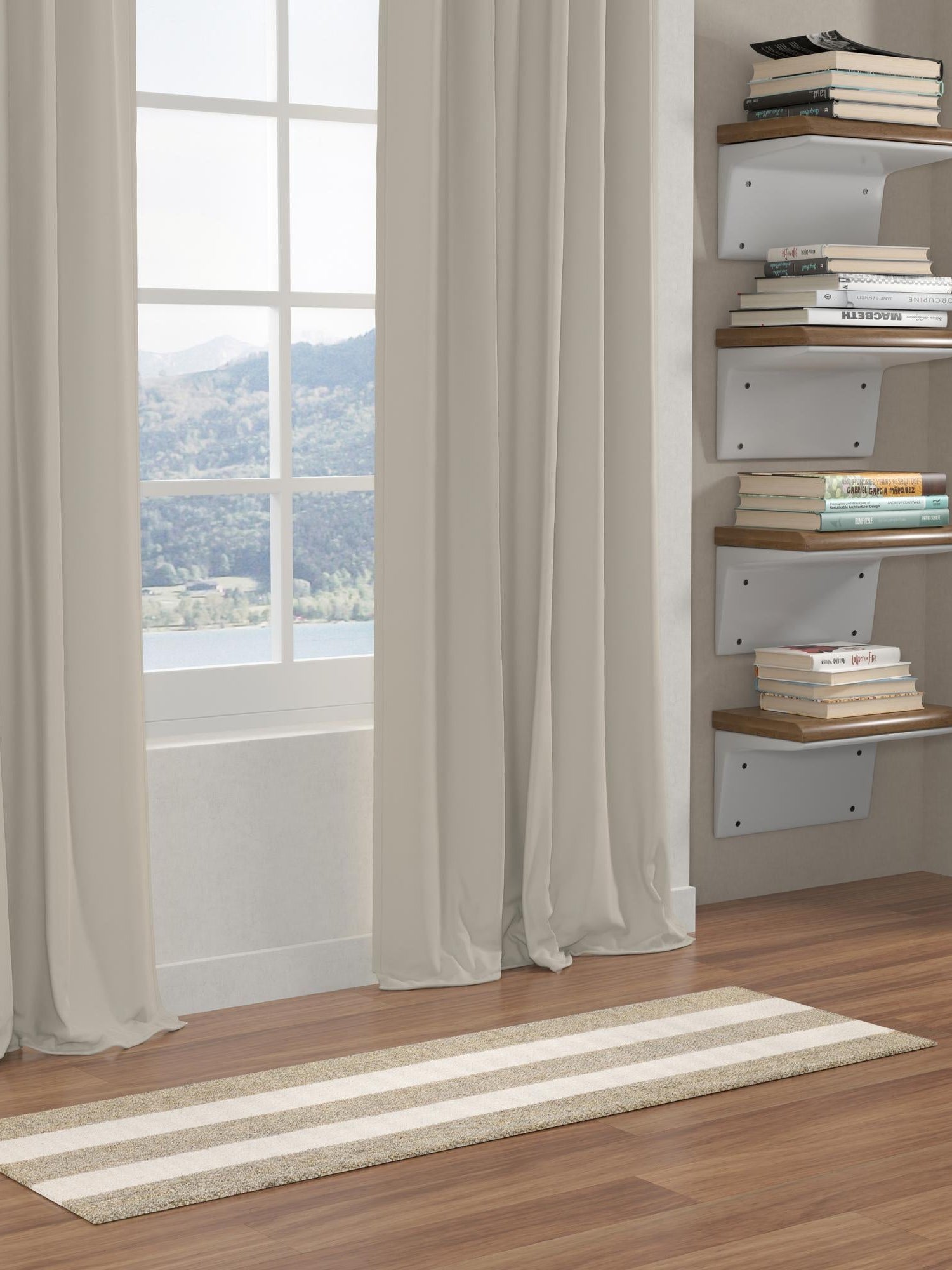Gray 2' 7 x 10' Jill Zarin Hamptons Runner Area Rug Jute & Wool With Cotton Backing All Natural Striped Design Coastal Hand Woven Carpet for Sale at Rug Engine