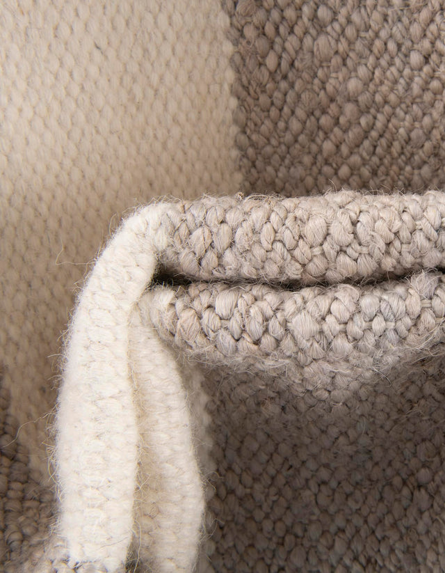 Gray 2' 7 x 12' Jill Zarin Hamptons Runner Area Rug Jute & Wool With Cotton Backing All Natural Striped Design Coastal Hand Woven Carpet for Sale at Rug Engine