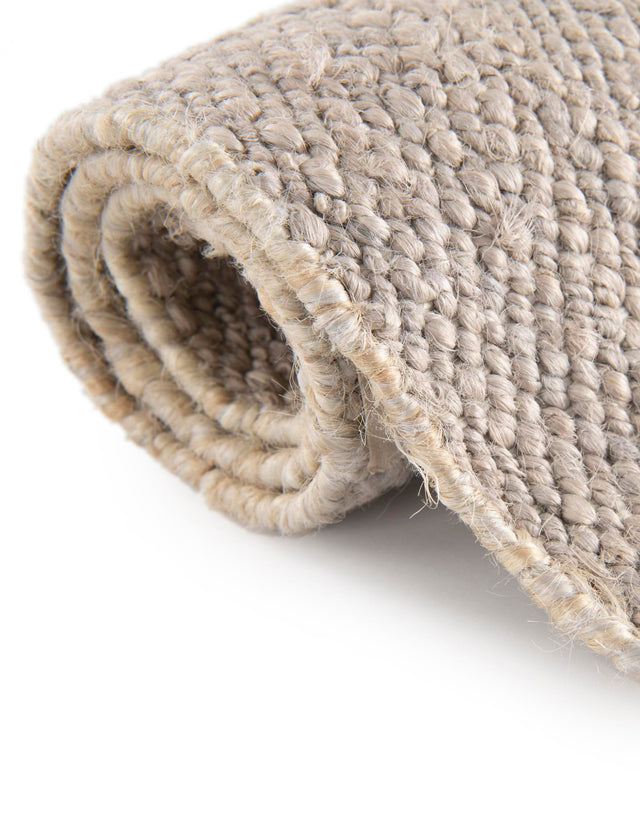 Gray 2' 7 x 12' Jill Zarin Hamptons Runner Area Rug Jute & Wool With Cotton Backing All Natural Striped Design Coastal Hand Woven Carpet for Sale at Rug Engine