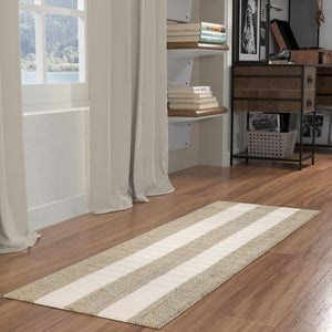 Gray 2' 7 x 12' Jill Zarin Hamptons Runner Area Rug Jute & Wool With Cotton Backing All Natural Striped Design Coastal Hand Woven Carpet for Sale at Rug Engine