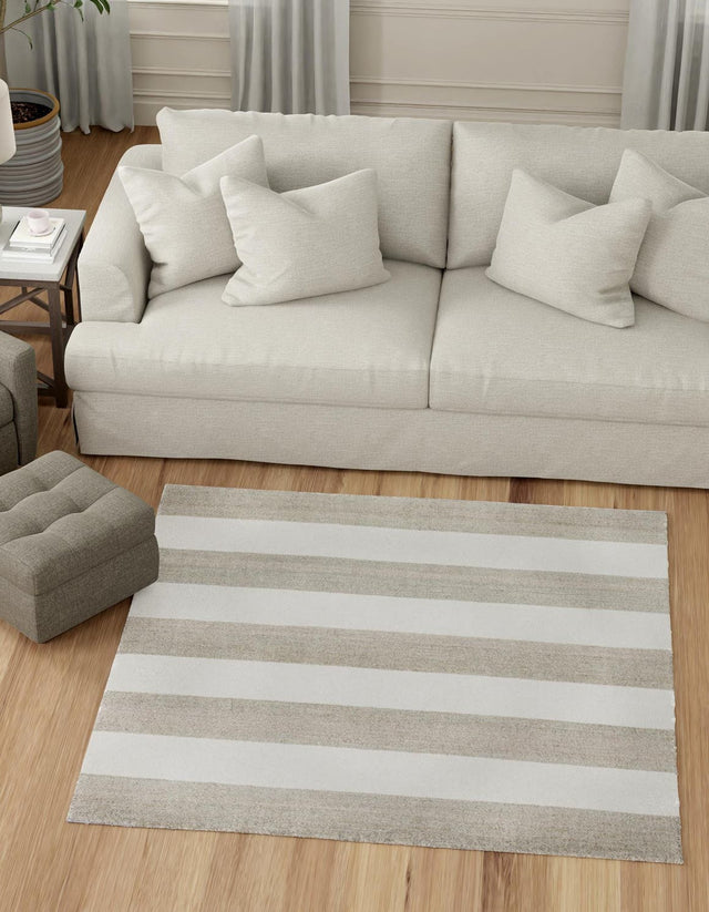 Gray 10' x 10' Jill Zarin Hamptons Square Area Rug Jute & Wool With Cotton Backing All Natural Striped Design Coastal Hand Woven Carpet for Sale at Rug Engine