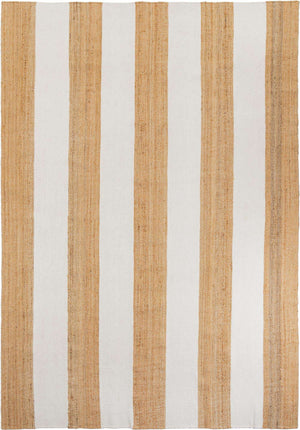 Tan Sand 10' x 14' 1 Jill Zarin Hamptons Rectangle Area Rug Jute & Wool With Cotton Backing All Natural Striped Design Coastal Hand Woven Carpet for Sale at Rug Engine