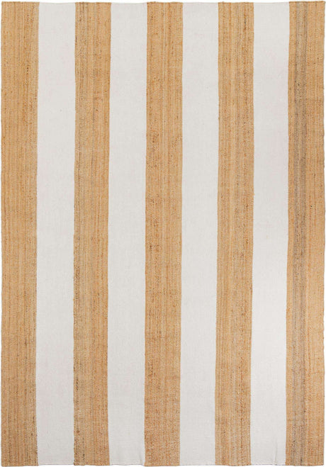 Tan Sand 10' x 14' 1 Jill Zarin Hamptons Rectangle Area Rug Jute & Wool With Cotton Backing All Natural Striped Design Coastal Hand Woven Carpet for Sale at Rug Engine
