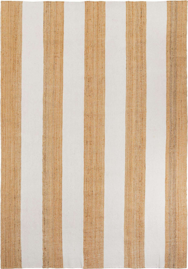Tan Sand 10' x 14' 1 Jill Zarin Hamptons Rectangle Area Rug Jute & Wool With Cotton Backing All Natural Striped Design Coastal Hand Woven Carpet for Sale at Rug Engine