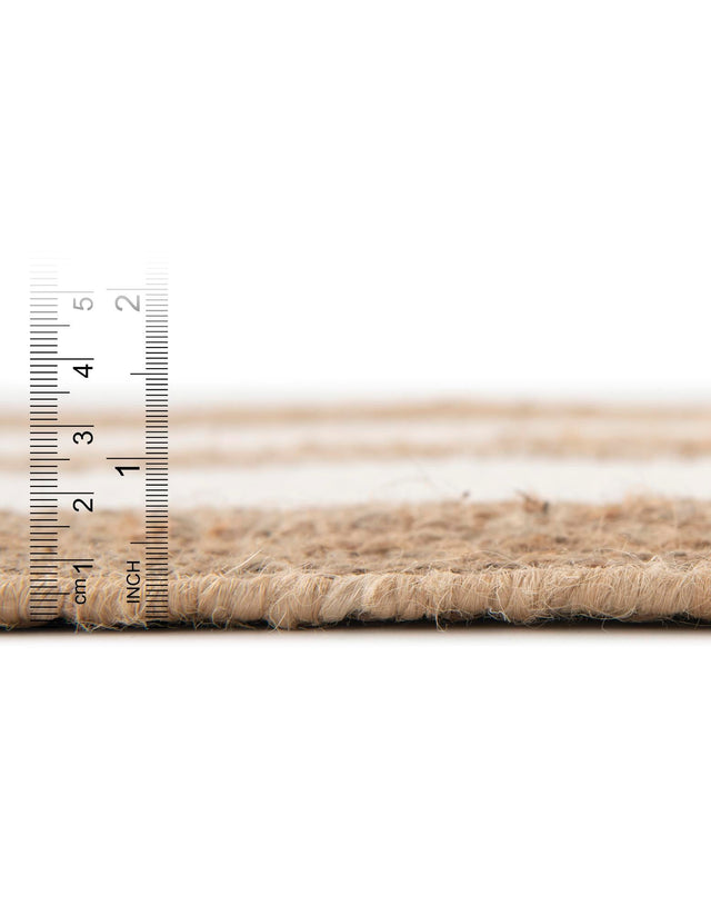 Tan Sand 2' x 3' 1 Jill Zarin Hamptons Rectangle Area Rug Jute & Wool With Cotton Backing All Natural Striped Design Coastal Hand Woven Carpet for Sale at Rug Engine