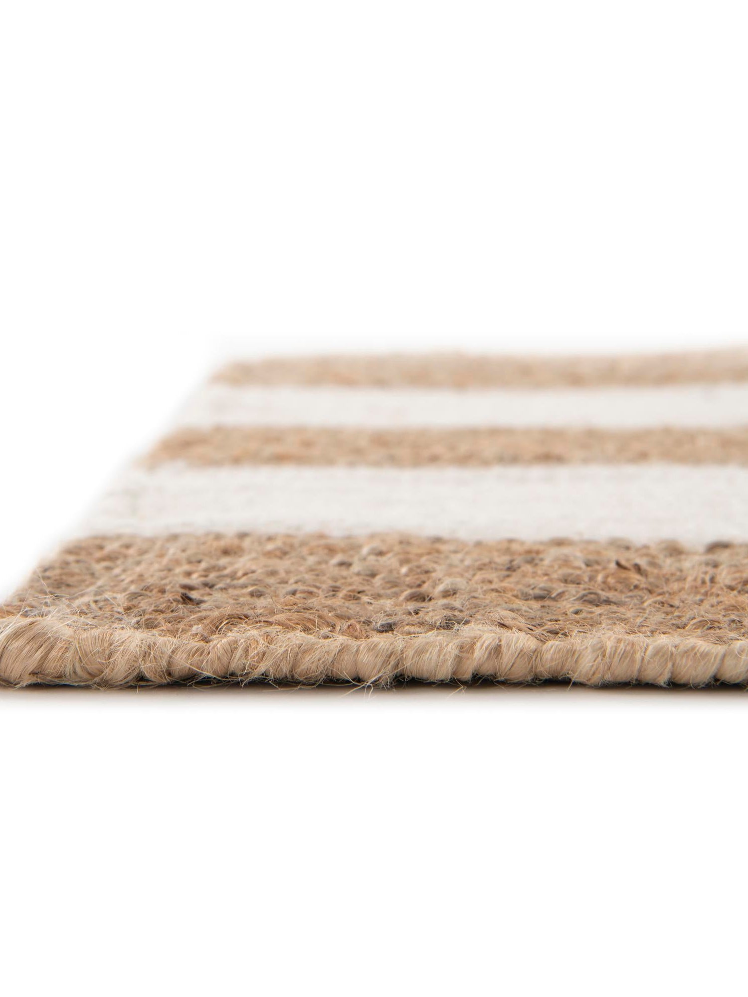 Tan Sand 2' x 3' 1 Jill Zarin Hamptons Rectangle Area Rug Jute & Wool With Cotton Backing All Natural Striped Design Coastal Hand Woven Carpet for Sale at Rug Engine