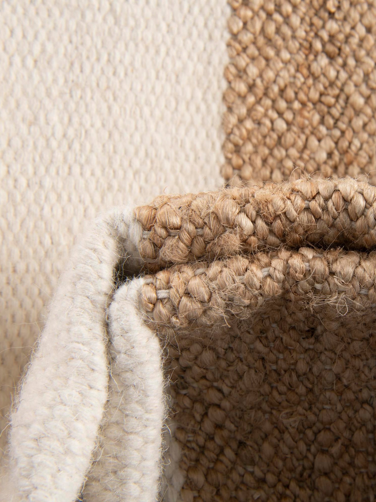 Tan Sand 2' x 3' 1 Jill Zarin Hamptons Rectangle Area Rug Jute & Wool With Cotton Backing All Natural Striped Design Coastal Hand Woven Carpet for Sale at Rug Engine