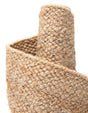 Tan Sand 5' 1 x 8' Jill Zarin Hamptons Rectangle Area Rug Jute & Wool With Cotton Backing All Natural Striped Design Coastal Hand Woven Carpet for Sale at Rug Engine