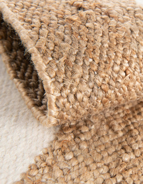 Tan Sand 10' x 10' Jill Zarin Hamptons Square Area Rug Jute & Wool With Cotton Backing All Natural Striped Design Coastal Hand Woven Carpet for Sale at Rug Engine