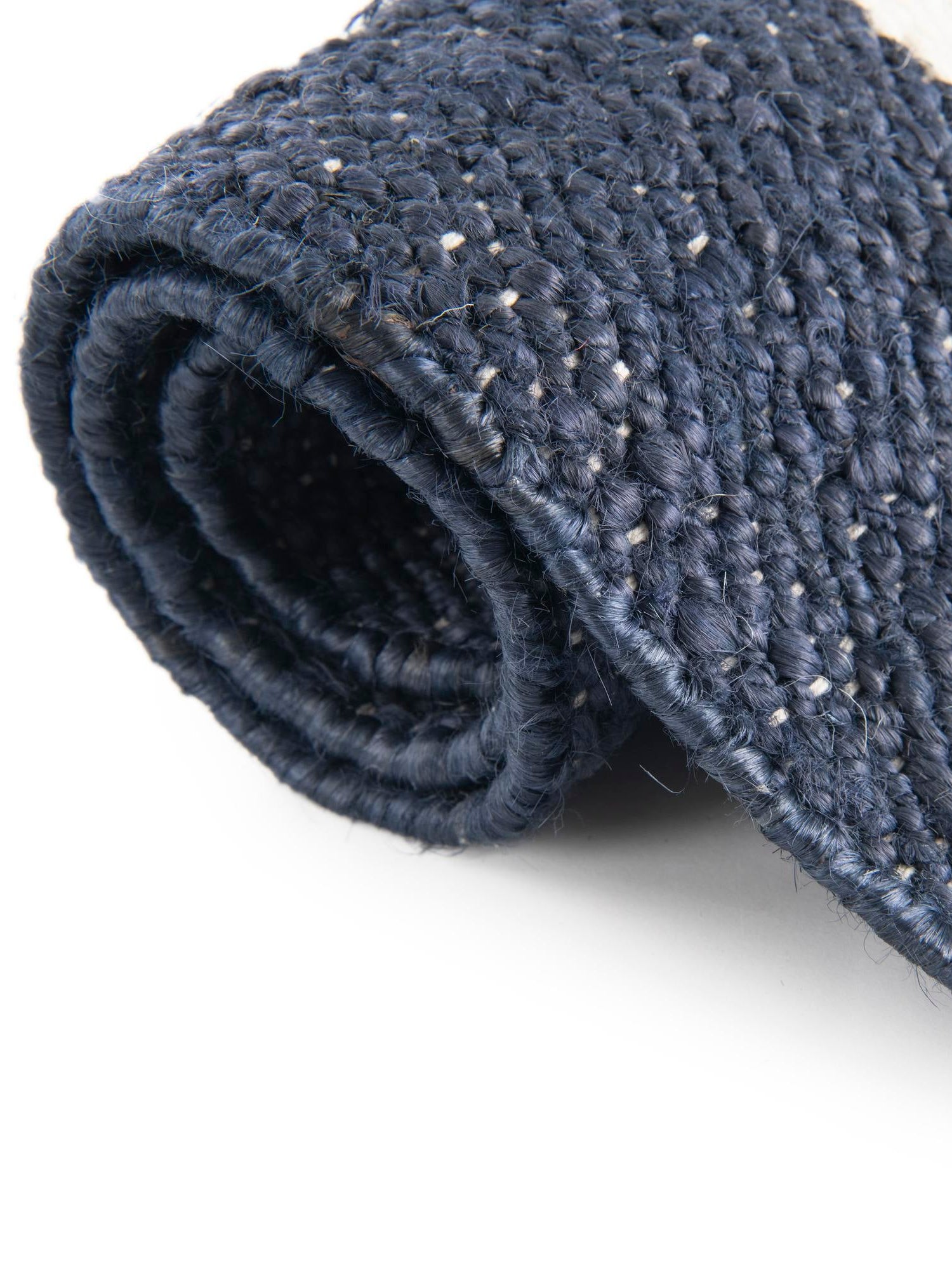 Nautical Navy 2' 7 x 12' Jill Zarin Hamptons Runner Area Rug Jute & Wool With Cotton Backing All Natural Striped Design Coastal Hand Woven Carpet for Sale at Rug Engine