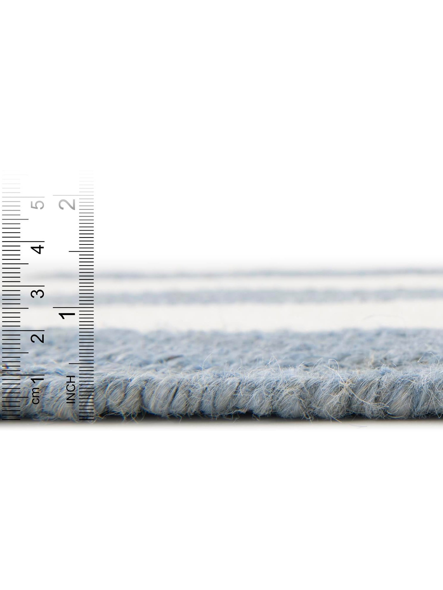 Sky blue 5' 1 x 8' Jill Zarin Hamptons Rectangle Area Rug Jute & Wool With Cotton Backing All Natural Striped Design Coastal Hand Woven Carpet for Sale at Rug Engine