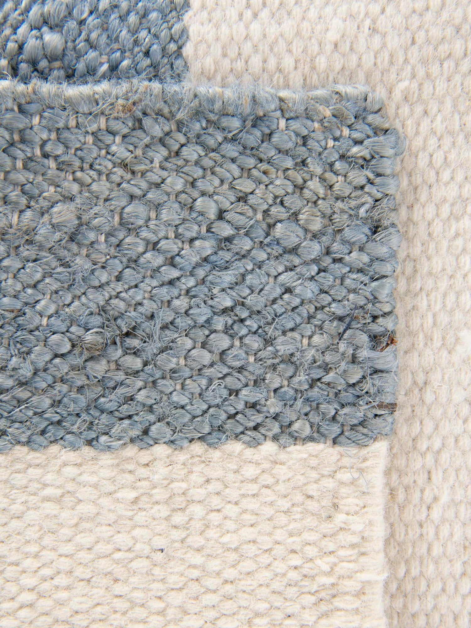 Sky blue 6' 1 x 9' Jill Zarin Hamptons Rectangle Area Rug Jute & Wool With Cotton Backing All Natural Striped Design Coastal Hand Woven Carpet for Sale at Rug Engine