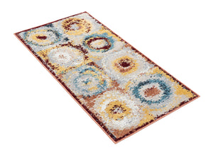 Multicolor 2' x 4' 1 Kamala Washable Runner Rug