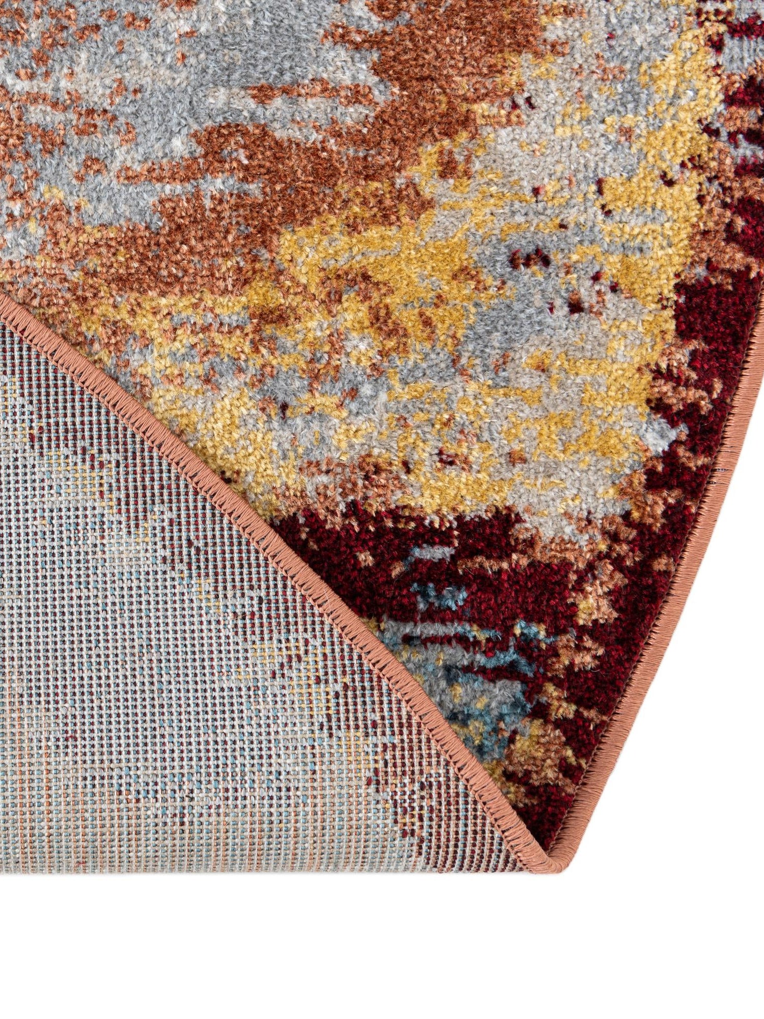 Washable Multicolor 7' 10 x 7' 10 Kamala Washable Round Area Rug Easy to Clean Stain Resistant & Durable 100% Polyester Spill-Friendly Carpet for Sale at Rug Engine