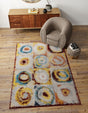 Washable Multicolor 7' 10 x 10' Kamala Washable Rectangle Area Rug Easy to Clean Stain Resistant & Durable 100% Polyester Spill-Friendly Carpet for Sale at Rug Engine