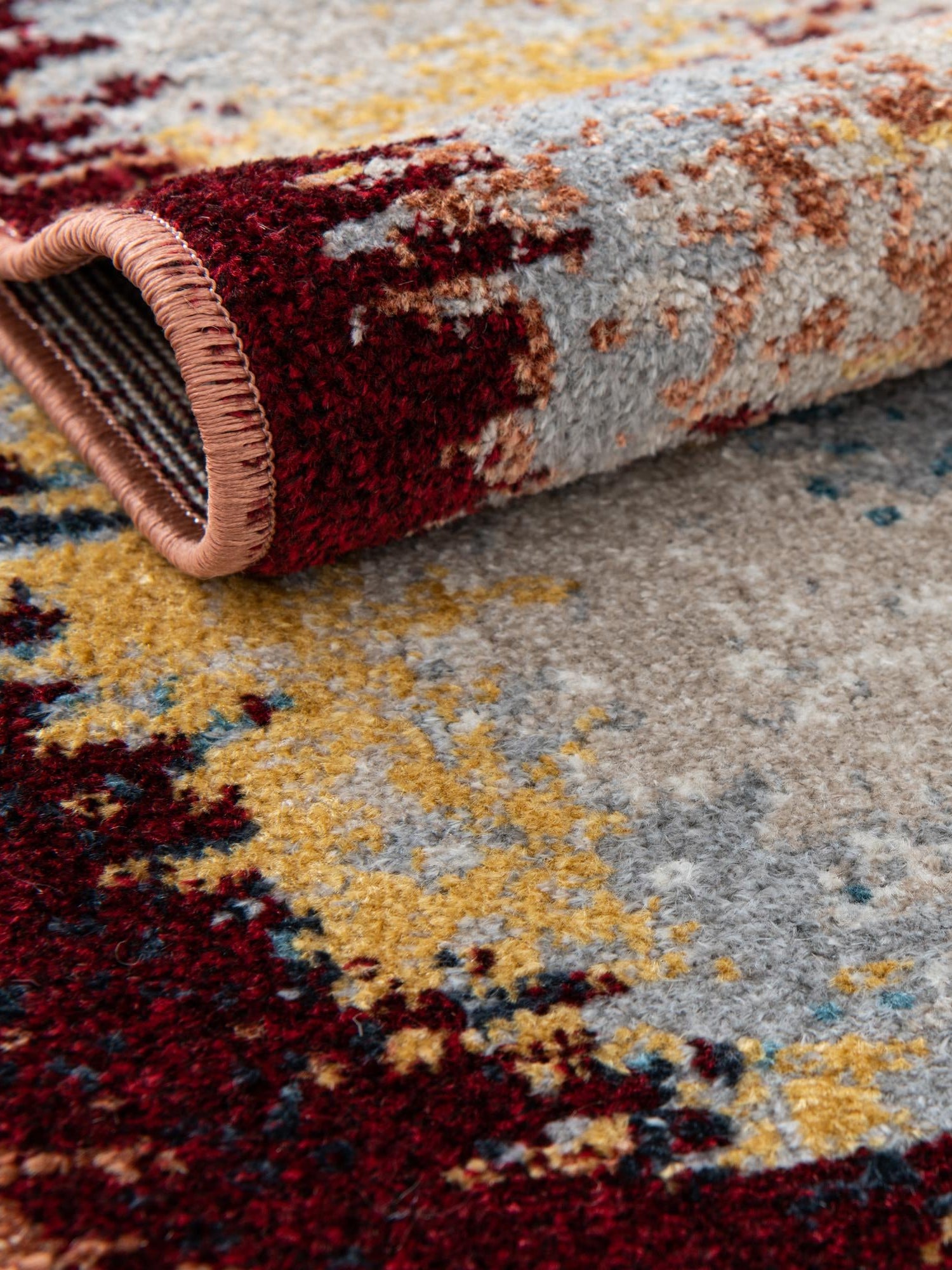 Washable Multicolor 5' 3 x 8' Kamala Washable Rectangle Area Rug Easy to Clean Stain Resistant & Durable 100% Polyester Spill-Friendly Carpet for Sale at Rug Engine