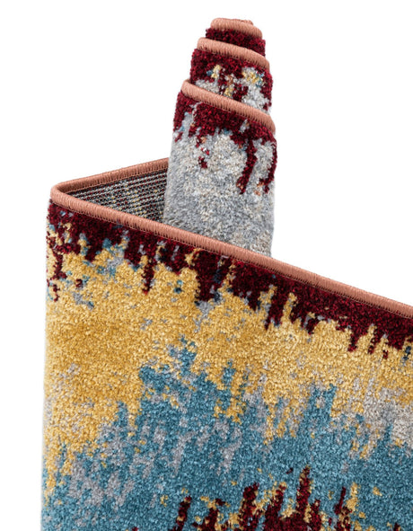 Washable Multicolor 10' x 14' 1 Kamala Washable Rectangle Area Rug Easy to Clean Stain Resistant & Durable 100% Polyester Spill-Friendly Carpet for Sale at Rug Engine