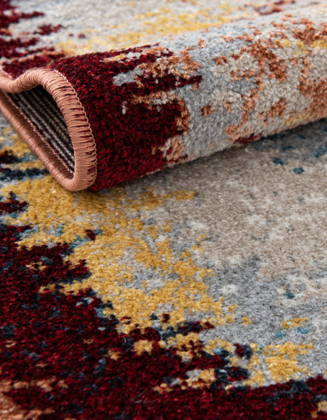 Washable Multicolor 5' 3 x 5' 3 Kamala Washable Square Area Rug Easy to Clean Stain Resistant & Durable 100% Polyester Spill-Friendly Carpet for Sale at Rug Engine