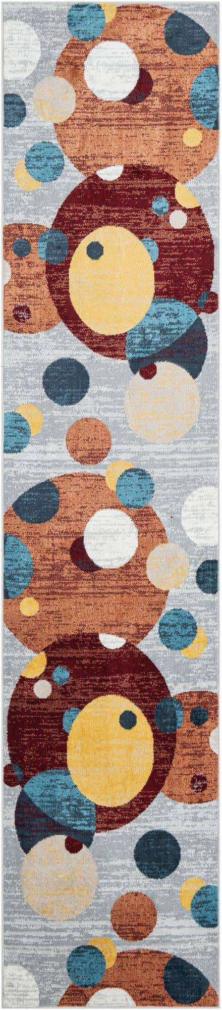 Washable Multicolor 2' 7 x 12' Kamala Washable Runner Area Rug Easy to Clean Stain Resistant & Durable 100% Polyester Spill-Friendly Carpet for Sale at Rug Engine