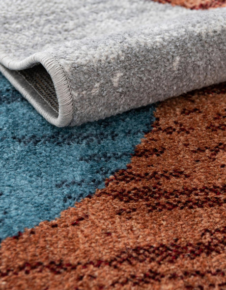 Washable Multicolor 3' 3 x 3' 3 Kamala Washable Round Area Rug Easy to Clean Stain Resistant & Durable 100% Polyester Spill-Friendly Carpet for Sale at Rug Engine