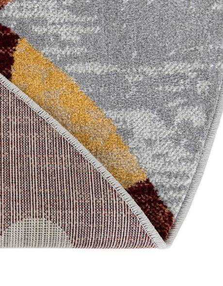 Washable Multicolor 5' 3 x 5' 3 Kamala Washable Round Area Rug Easy to Clean Stain Resistant & Durable 100% Polyester Spill-Friendly Carpet for Sale at Rug Engine