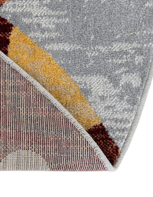 Washable Multicolor 7' 10 x 7' 10 Kamala Washable Round Area Rug Easy to Clean Stain Resistant & Durable 100% Polyester Spill-Friendly Carpet for Sale at Rug Engine