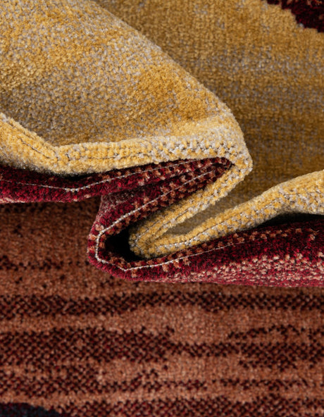 Washable Multicolor 5' 3 x 8' Kamala Washable Rectangle Area Rug Easy to Clean Stain Resistant & Durable 100% Polyester Spill-Friendly Carpet for Sale at Rug Engine
