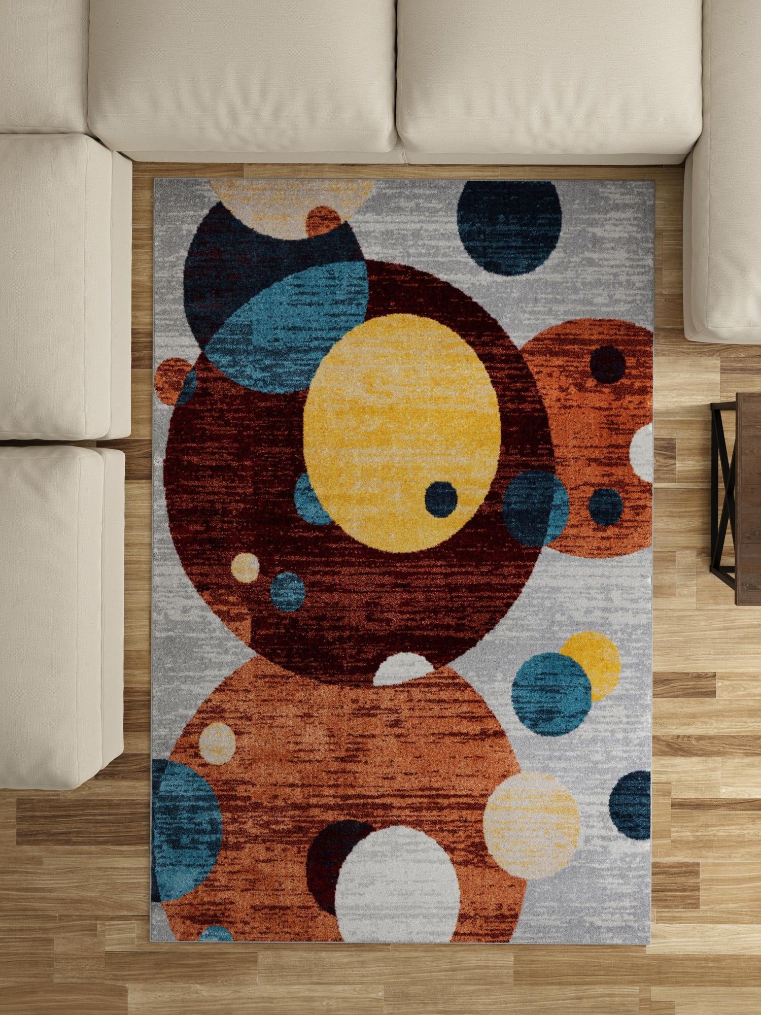 Washable Multicolor 9' x 12' Kamala Washable Rectangle Area Rug Easy to Clean Stain Resistant & Durable 100% Polyester Spill-Friendly Carpet for Sale at Rug Engine
