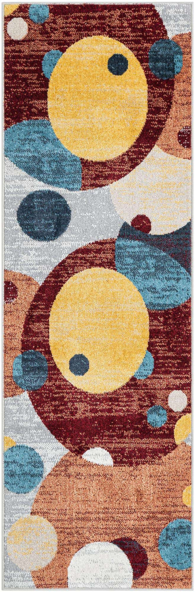 Washable Multicolor 2' x 6' 1 Kamala Washable Runner Area Rug Easy to Clean Stain Resistant & Durable 100% Polyester Spill-Friendly Carpet for Sale at Rug Engine