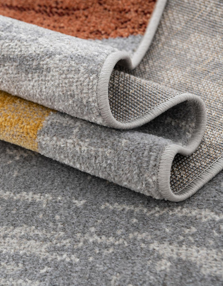 Washable Multicolor 5' 3 x 5' 3 Kamala Washable Square Area Rug Easy to Clean Stain Resistant & Durable 100% Polyester Spill-Friendly Carpet for Sale at Rug Engine
