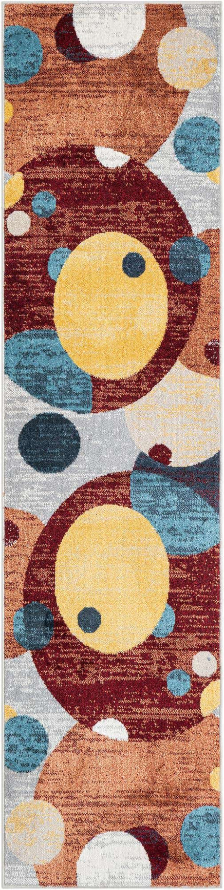Multicolor 2' x 8' Kamala Washable Runner Rug