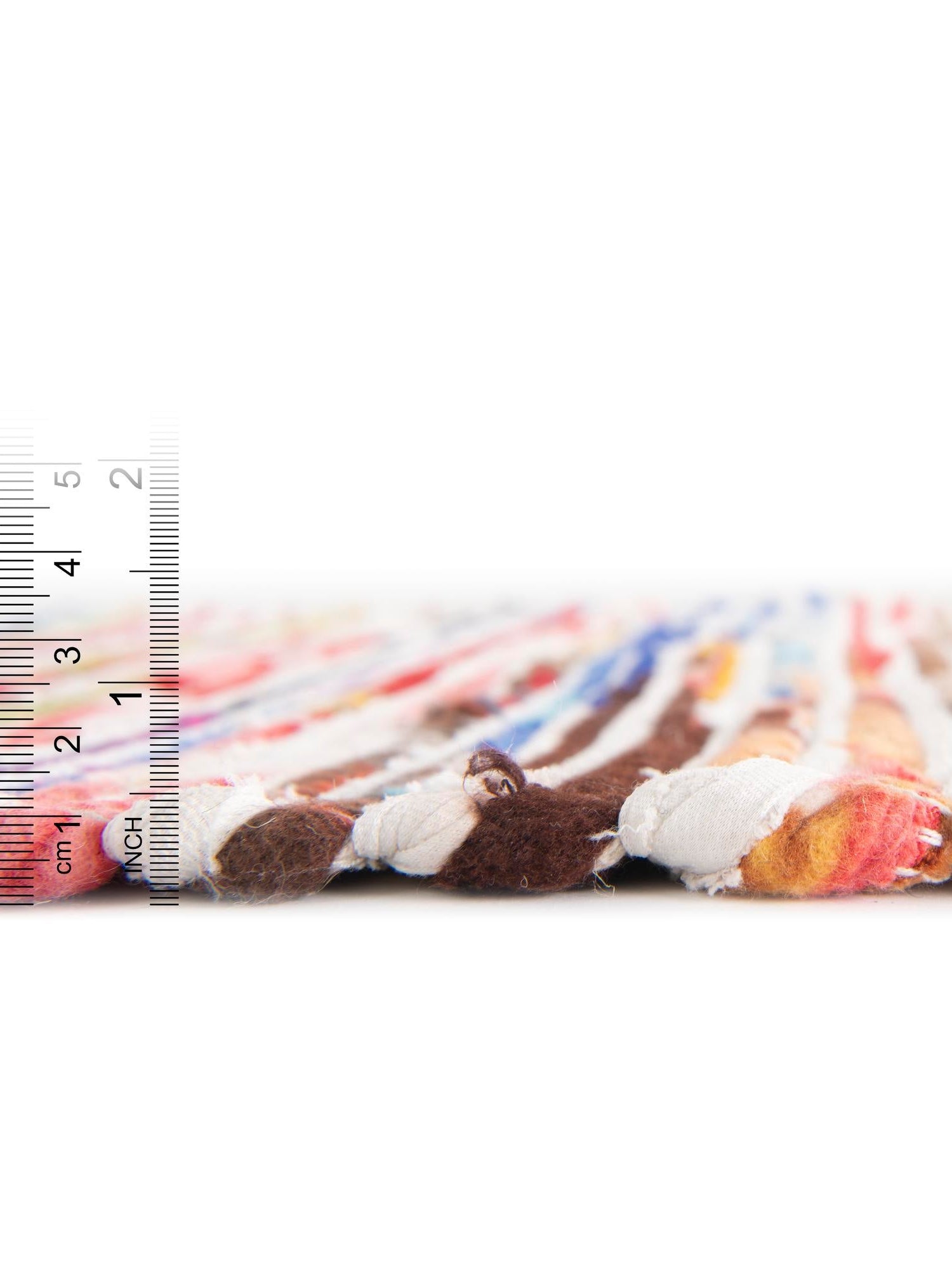 Multicolor White 2' 7 x 12' Chindi Cotton Runner Area Rug Interior Design Home Decor Carpet Mat for Sale at Rug Engine