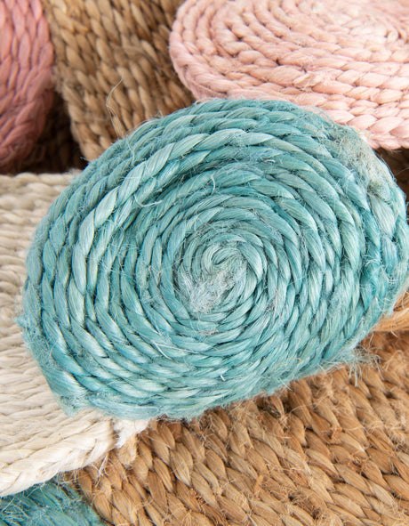 Multicolor 4' 1 x 4' 1 Braided Jute Round Rug
